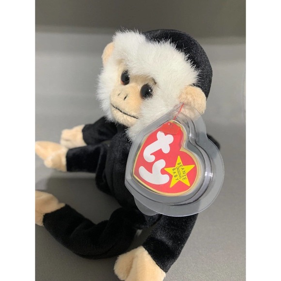 (K6) Ty Beanie Baby 'Mooch' Spider Monkey Rare Retired W / Tag Errors 1998/1999 - Picture 2 of 9